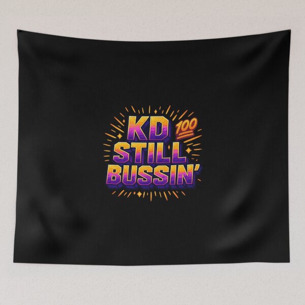 Item preview, KD Still Bussin’ – Funny FPS Gamer T-Shirt Neon Style designed and sold by Closeddog.
