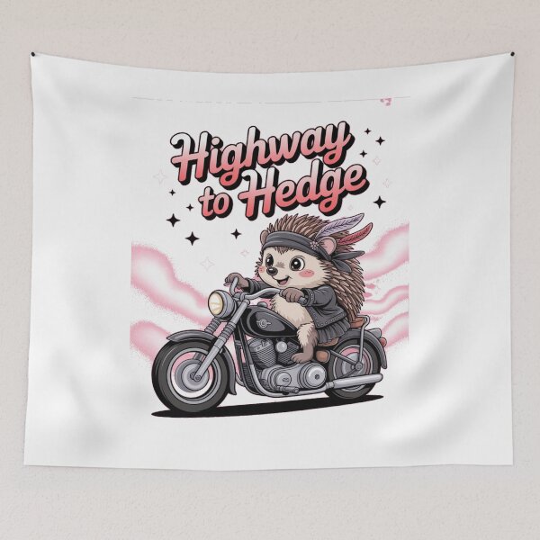 Item preview, Highway to hedge - Hedgehog motorbike - Road hog - I love hog - Hedgehog biker - Hedgehog Rebel - Hedgehog Punk - Hedgehog rock designed and sold by JansenGS.
