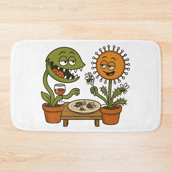 Item preview, Carnivorous Plant Dinner Date – Funny Cartoon designed and sold by Marvvinekk.