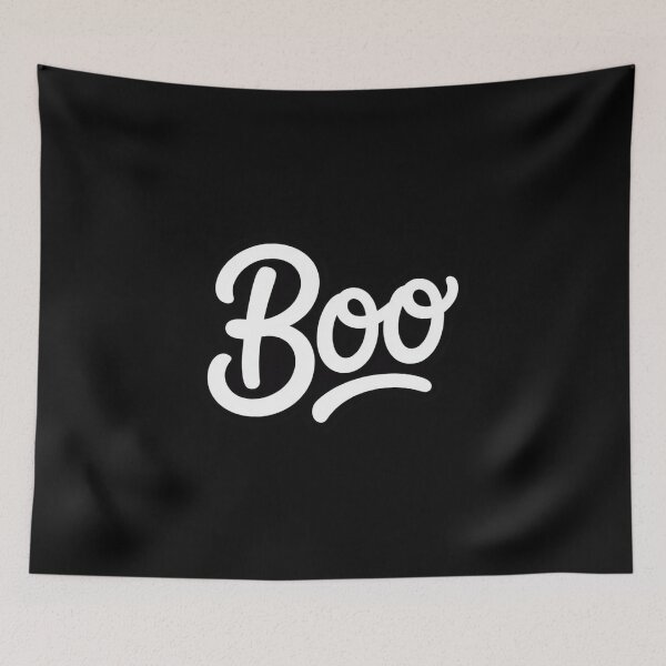 Item preview, Boo Minimalist Halloween Typography – Bold Lettering Art designed and sold by teevoxx.