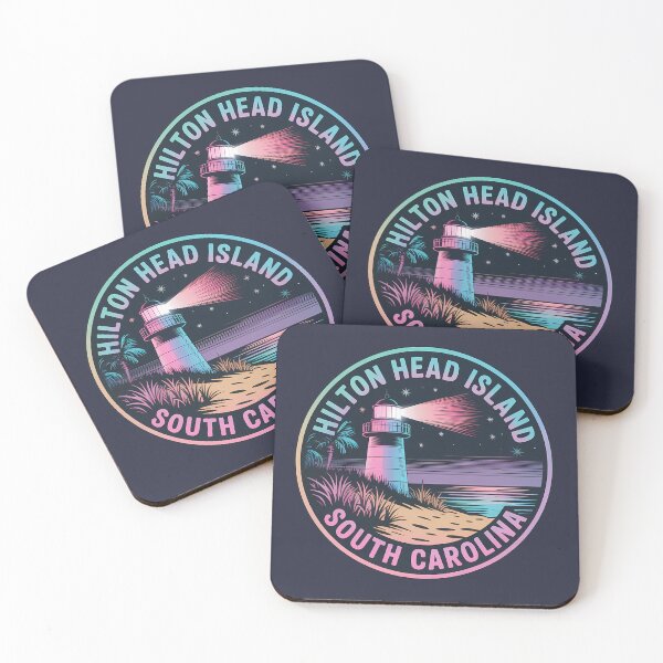 Item preview, Neon Night Hilton Head Island South Carolina Sticker designed and sold by Horizon Tales.