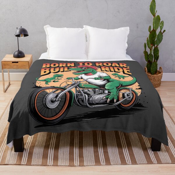 Item preview, Born to roar - Dino motorbike - Road Dino - I love dino - Dino biker - Dino Rebel - Dino Punk - Dino rock designed and sold by JansenGS.