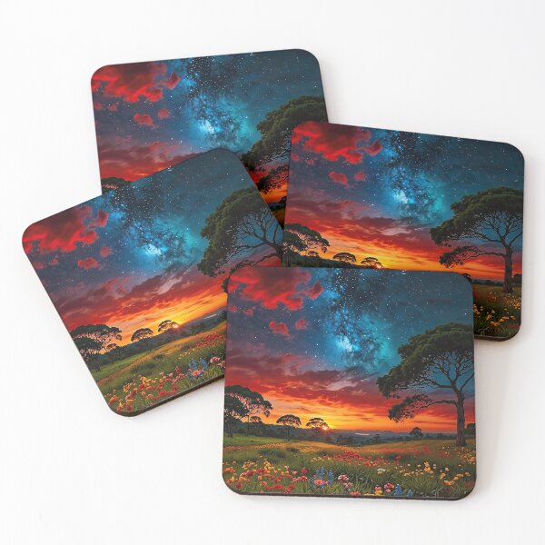 Item preview, The tree under the cosmic explosion of color designed and sold by PixelParadies.