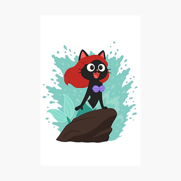Item preview, The Little Meowmaid, a Cat Mermaid Parody designed and sold by Pup Culture.