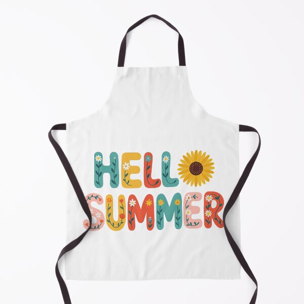 Item preview, Hello Summer Colorful Floral Typography Illustration designed and sold by ArtfulWeave.