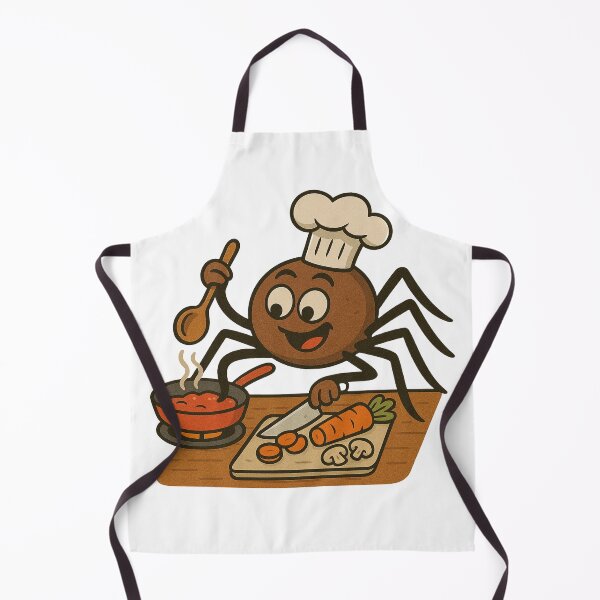Item preview, Chef Spider Cooking – Funny Cartoon designed and sold by Marvvinekk.