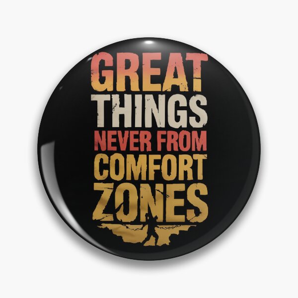 Item preview, Comfort Zone Motivational Quote T-Shirt | Inspirational Risk-Taking Tee designed and sold by Uglyandcute.