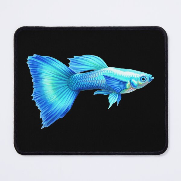 Item preview, neon blue guppy designed and sold by 4rtistcDrift.