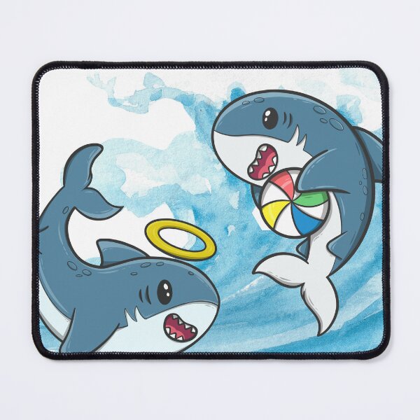 Item preview, Cute Thresher Sharks Playing in the Waves designed and sold by Pixelaire.