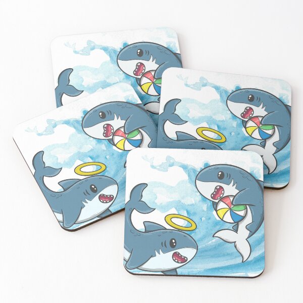 Item preview, Cute Thresher Sharks Playing in the Waves designed and sold by Pixelaire.