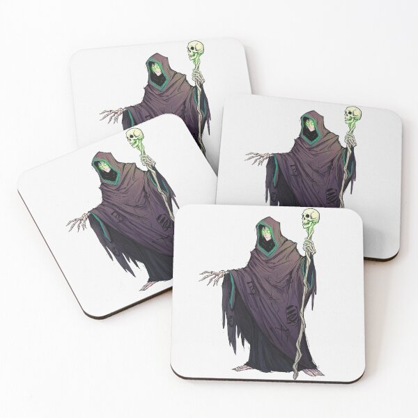 Item preview, Fantasy Necromancer lord of death illustration character art designed and sold by Vintage Designs +.