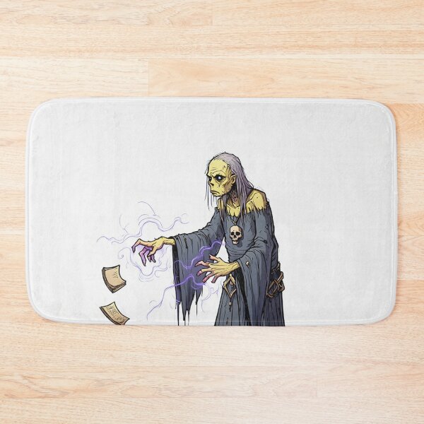 Item preview, Fantasy Necromancer lord of death illustration character art designed and sold by Vintage Designs +.