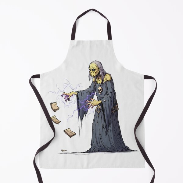 Item preview, Fantasy Necromancer lord of death illustration character art designed and sold by Vintage Designs +.