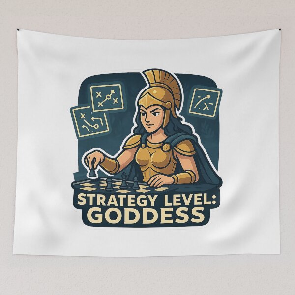 Item preview, Strategy Level: Goddess – Athena War and Wisdom Art designed and sold by Cheerioza.