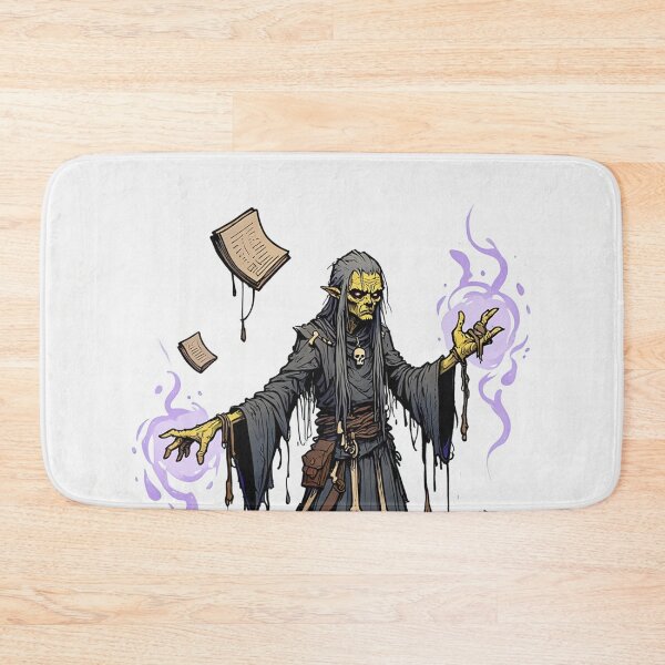 Item preview, Fantasy Necromancer lord of death illustration character art designed and sold by Vintage Designs +.