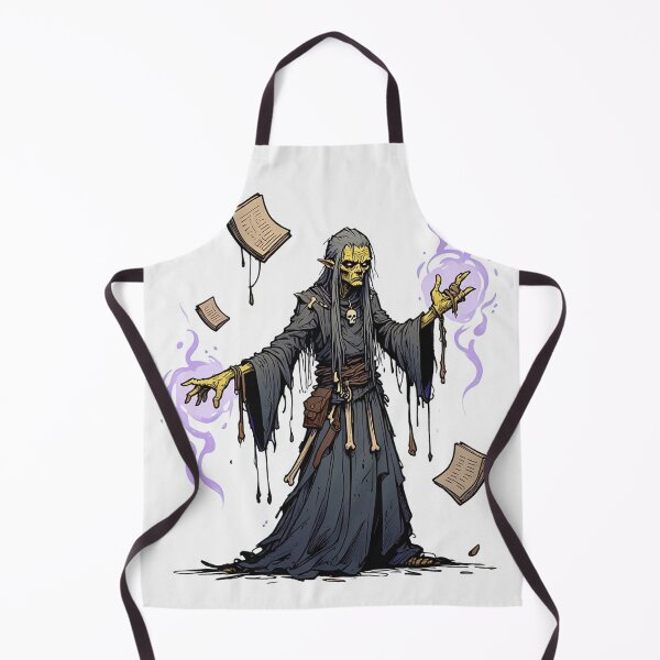 Item preview, Fantasy Necromancer lord of death illustration character art designed and sold by Vintage Designs +.