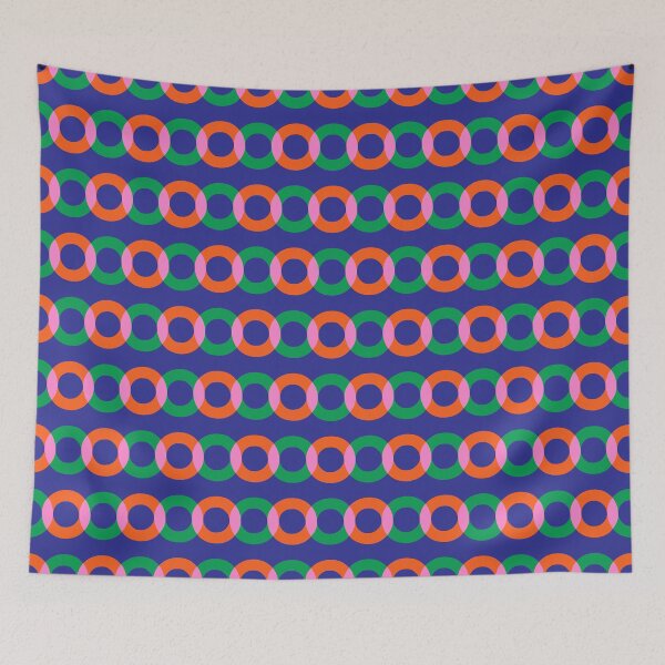 Item preview, FD 0002 H - Linked Loops - Bold Geometric Pattern designed and sold by o finding Studio.