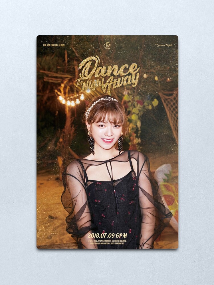 Twice 트와이스 Dance The Night Away Jeongyeon Metal Print By Gottrihgtt Redbubble