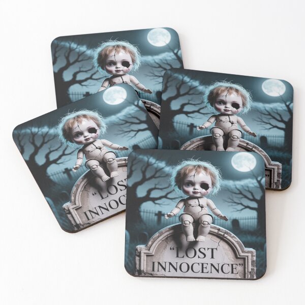 Item preview, Lost Innocence - Creepy Doll Cemetery Art designed and sold by Midnight Veil Designs.