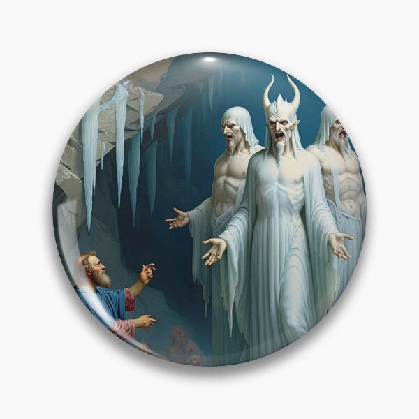 Item preview, Painting depicting Dante's Inferno the Divine Comedy medieval art designed and sold by Vintage Designs +.