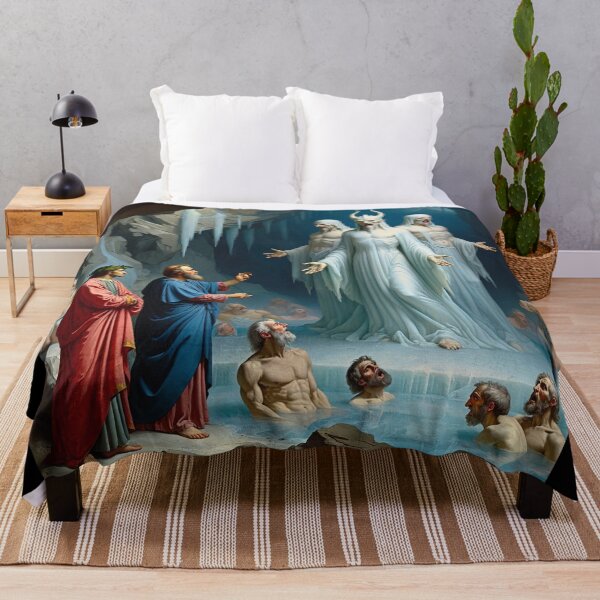 Item preview, Painting depicting Dante's Inferno the Divine Comedy medieval art designed and sold by Vintage Designs +.
