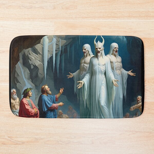 Item preview, Painting depicting Dante's Inferno the Divine Comedy medieval art designed and sold by Vintage Designs +.