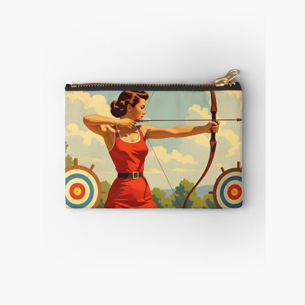 Item preview, I’d Rather Be Doing Archery – Vintage 1950s Women’s Sports Art designed and sold by MooLaLa.Store.