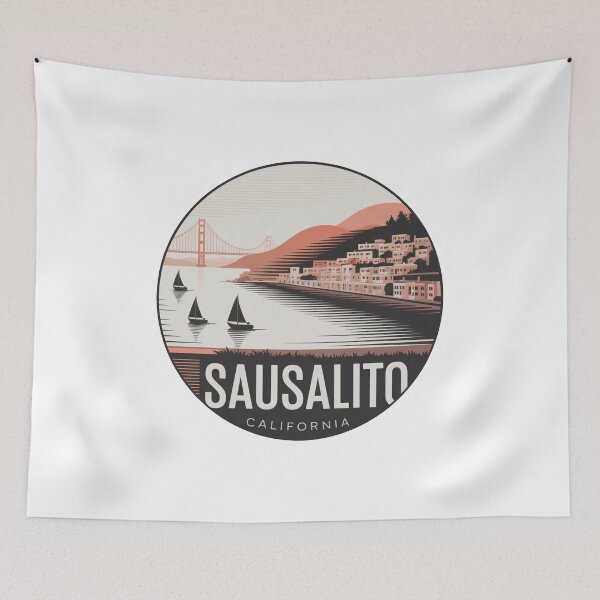 Item preview, Sausalito California – Modern Coastal Circular Design designed and sold by CircinusStore.