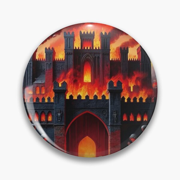 Item preview, Painting depicting Dante's Inferno the Divine Comedy medieval art designed and sold by Vintage Designs +.