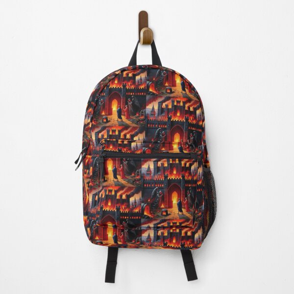 Item preview, Painting depicting Dante's Inferno the Divine Comedy medieval art designed and sold by Vintage Designs +.