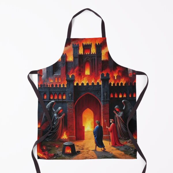 Item preview, Painting depicting Dante's Inferno the Divine Comedy medieval art designed and sold by Vintage Designs +.