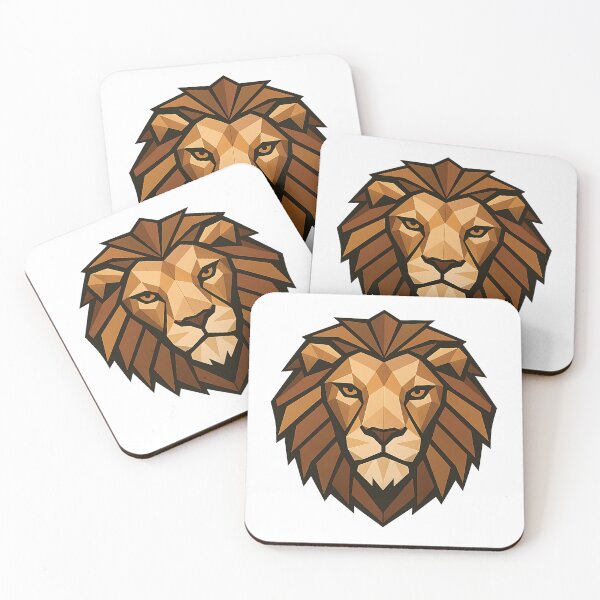 Item preview, A STYLIZED GEOMETRIC LION designed and sold by infinitearte.