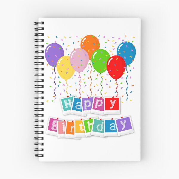 Item preview, Colorful Happy Birthday with Balloons | Festive Celebration Art designed and sold by ArtsyExplorer.