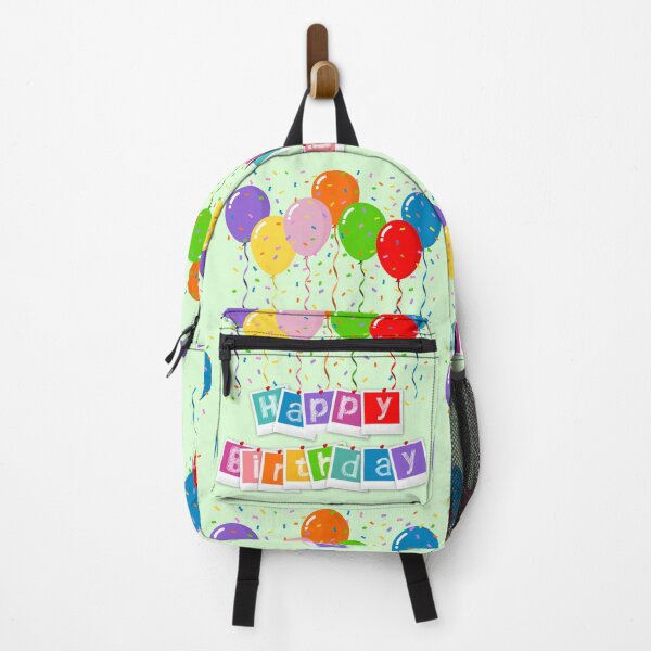 Item preview, Colorful Happy Birthday with Balloons | Festive Celebration Art designed and sold by ArtsyExplorer.
