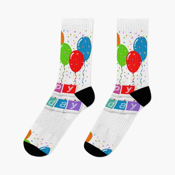 Item preview, Colorful Happy Birthday with Balloons | Festive Celebration Art designed and sold by ArtsyExplorer.