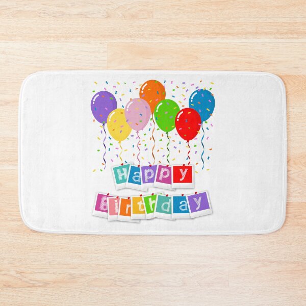 Item preview, Colorful Happy Birthday with Balloons | Festive Celebration Art designed and sold by ArtsyExplorer.