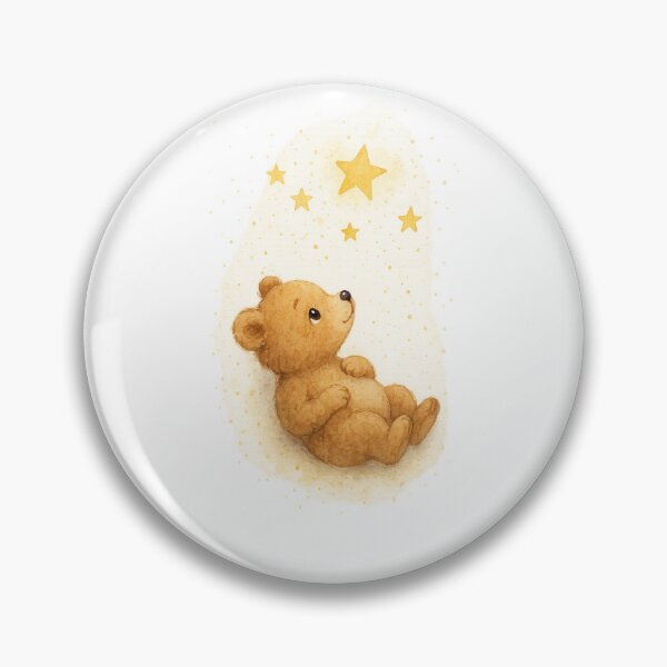 Item preview, Teddy Bear Under the Stars – Cute Bear Dreaming designed and sold by Liv Solara.