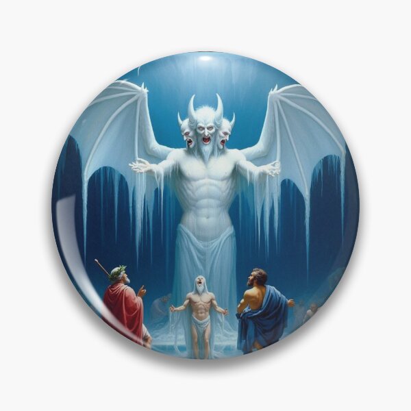 Item preview, Painting depicting Dante's Inferno the Divine Comedy medieval art designed and sold by Vintage Designs +.