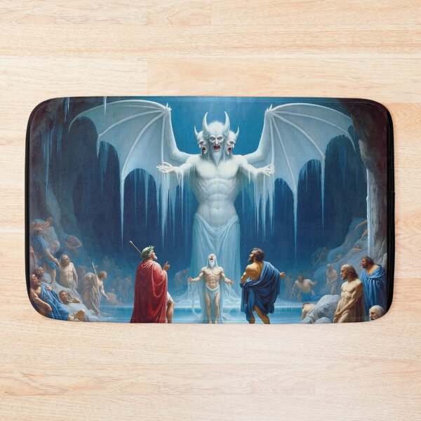Item preview, Painting depicting Dante's Inferno the Divine Comedy medieval art designed and sold by Vintage Designs +.