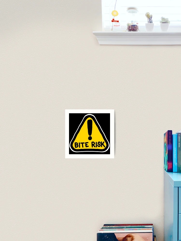 Thumbnail 2 of 3, Art Print, Bite Risk! designed and sold by StrangerThreads.