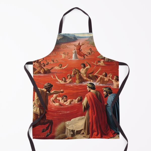 Item preview,  Painting depicting Dante's Inferno the Divine Comedy medieval art designed and sold by Vintage Designs +.
