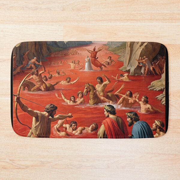 Item preview,  Painting depicting Dante's Inferno the Divine Comedy medieval art designed and sold by Vintage Designs +.