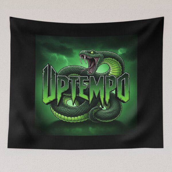Item preview, Uptempo Snake Green Design designed and sold by SPAZE-Typo.
