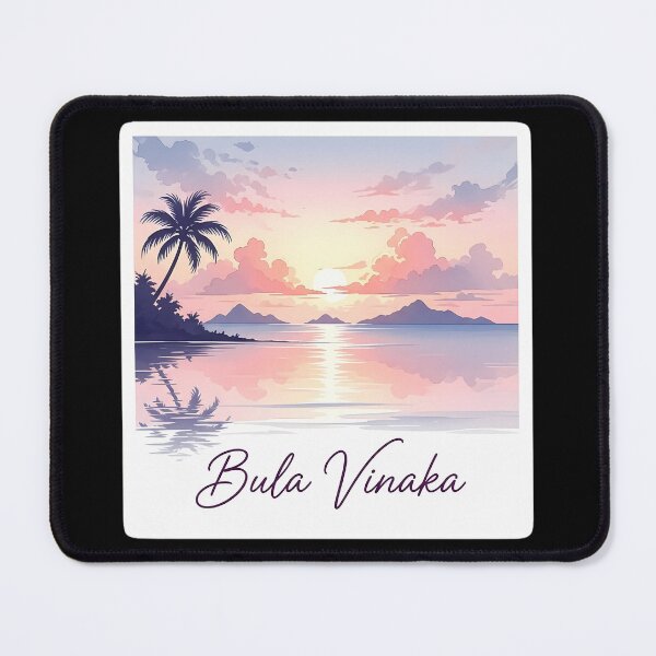 Item preview, Bula Vinaka: A Soulful and Dreamy Fijian Sunset Watercolor designed and sold by Digital Dreams Arts.