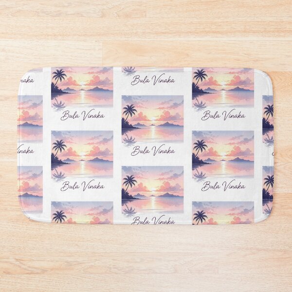 Item preview, Bula Vinaka: A Soulful and Dreamy Fijian Sunset Watercolor designed and sold by Digital Dreams Arts.
