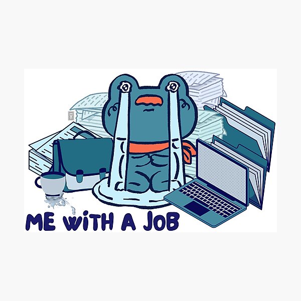 Item preview, ME vs MY JOB (2) designed and sold by dedesuperman.