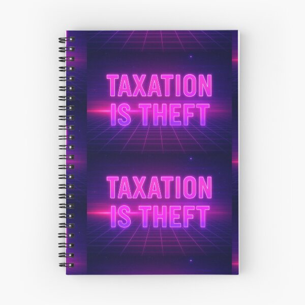 Item preview, Taxation is Theft Synthwave designed and sold by DF118.