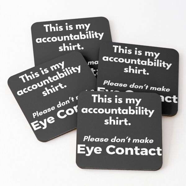 Item preview, Avoid Eye Contact – Accountability & Awkward Humor Design designed and sold by ikramart11.
