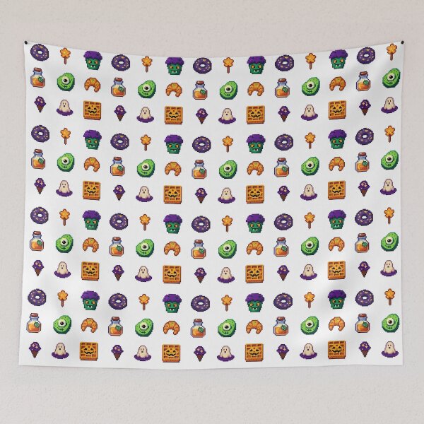 Item preview, Spooky Pixel Treats – Haunted Snack Pack designed and sold by retro_pixel.
