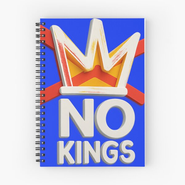 Item preview, No Kings 3D Protest Art – Anti-Monarchy Activism Graphic Design designed and sold by Tidal Arts.